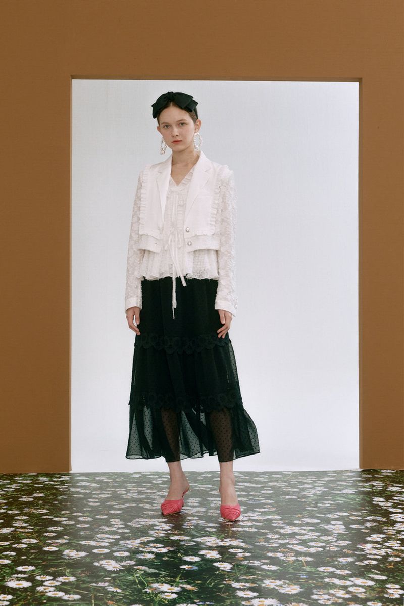 ROMANCHIC(ロマンシック)の「Cancan trimming skirt(Skirts)」