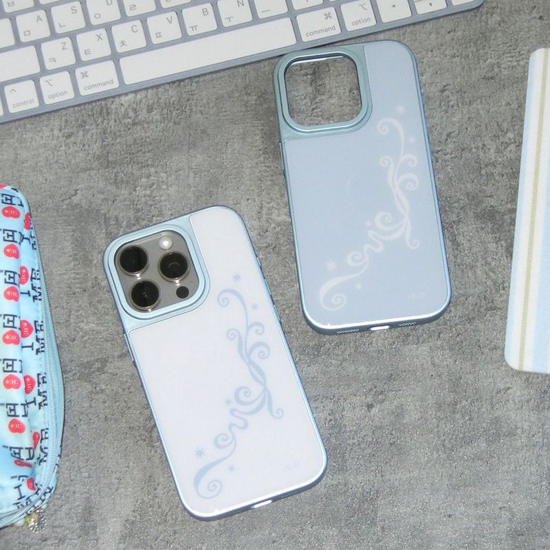 Wavy Color Bumper Case (BLUE)(MagSafe)