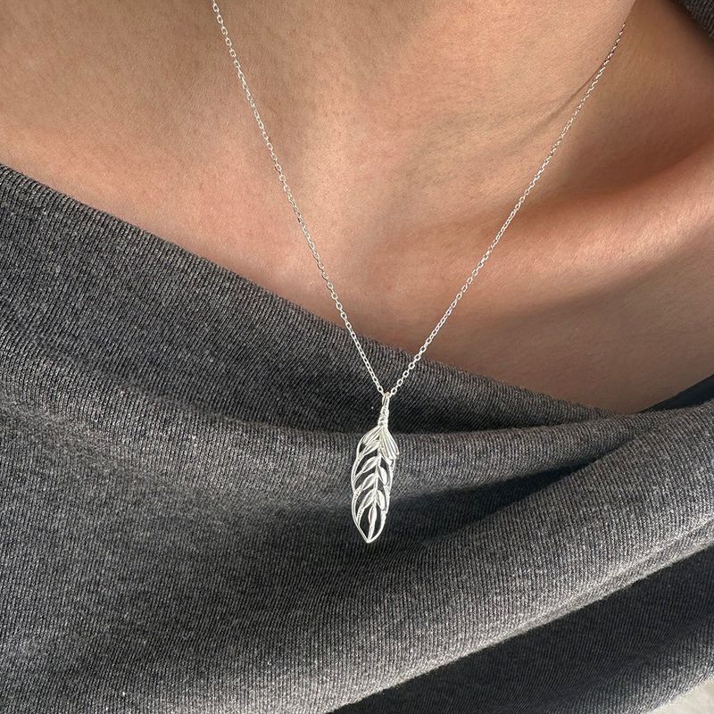 MOSXE（モスクス）の「[925silver] Leaf necklace（Accessories）」