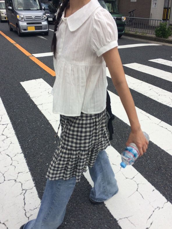 ヨオ キャット ウォッシング ロー ブーツカット パンツ