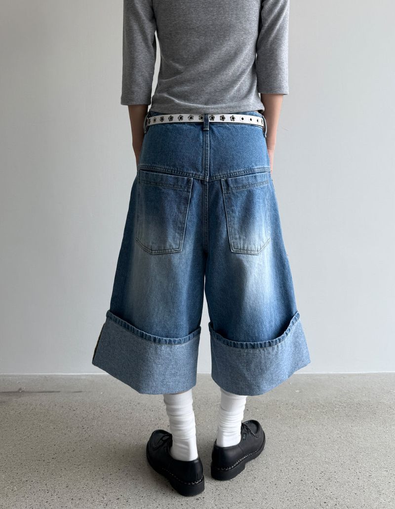 bermuda denim pants