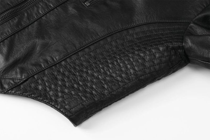Bella leather jacket - black
