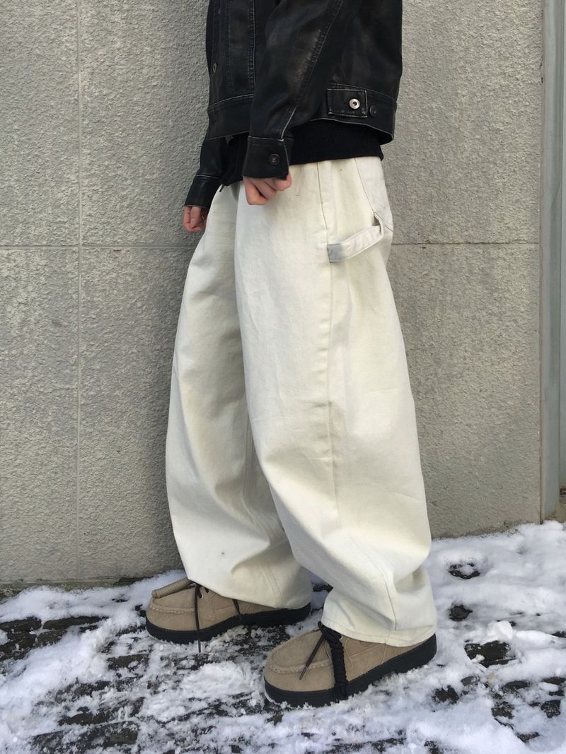 Siren Curved Cotton Wide Pants 2C