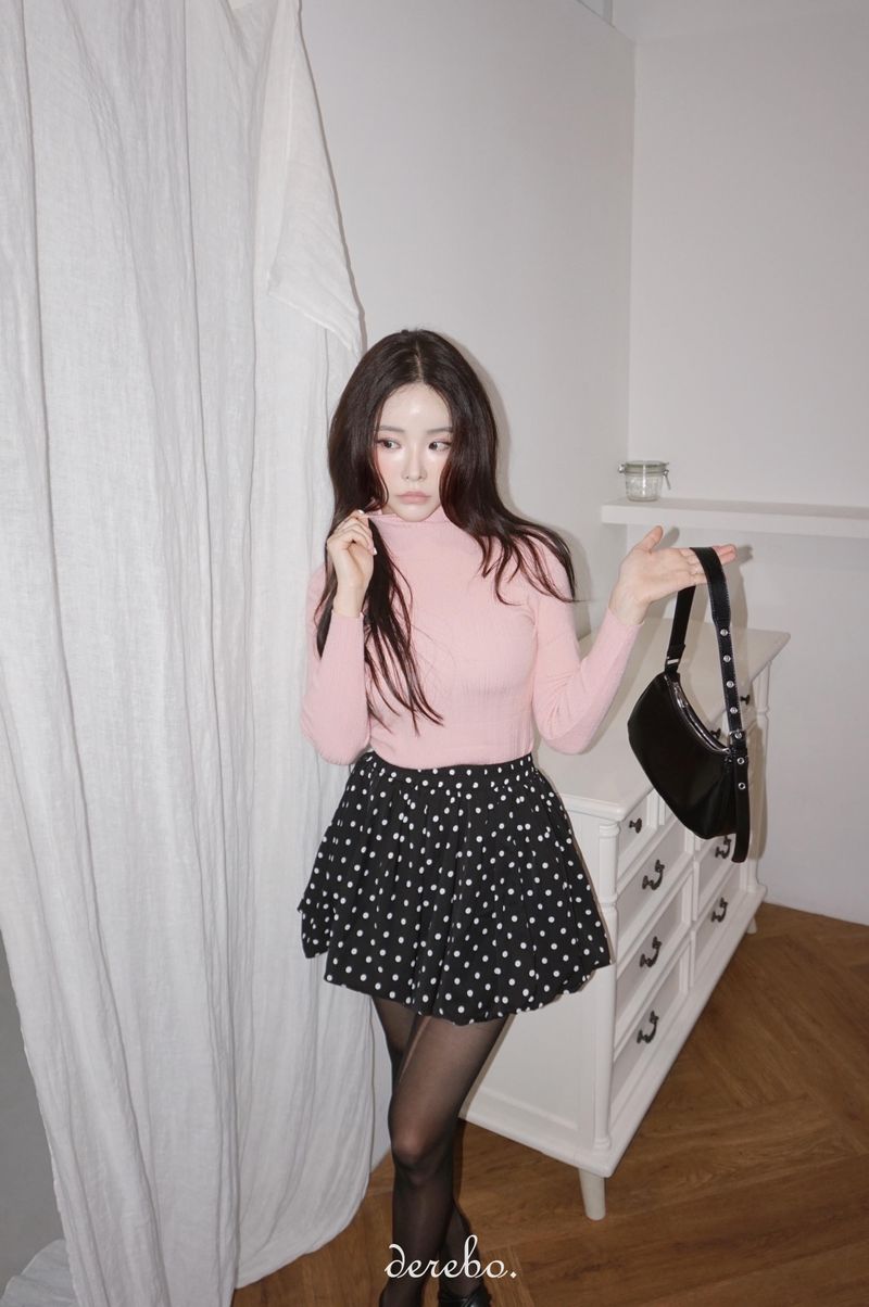 A-line pumpkin pocket mini skirt