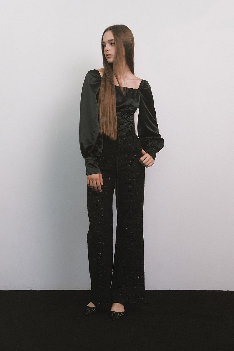 Corset Blouse Black