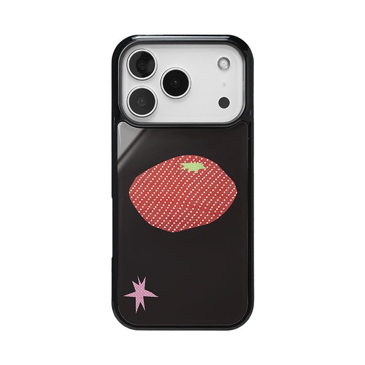 トマトグラスバンパーケース( Black )