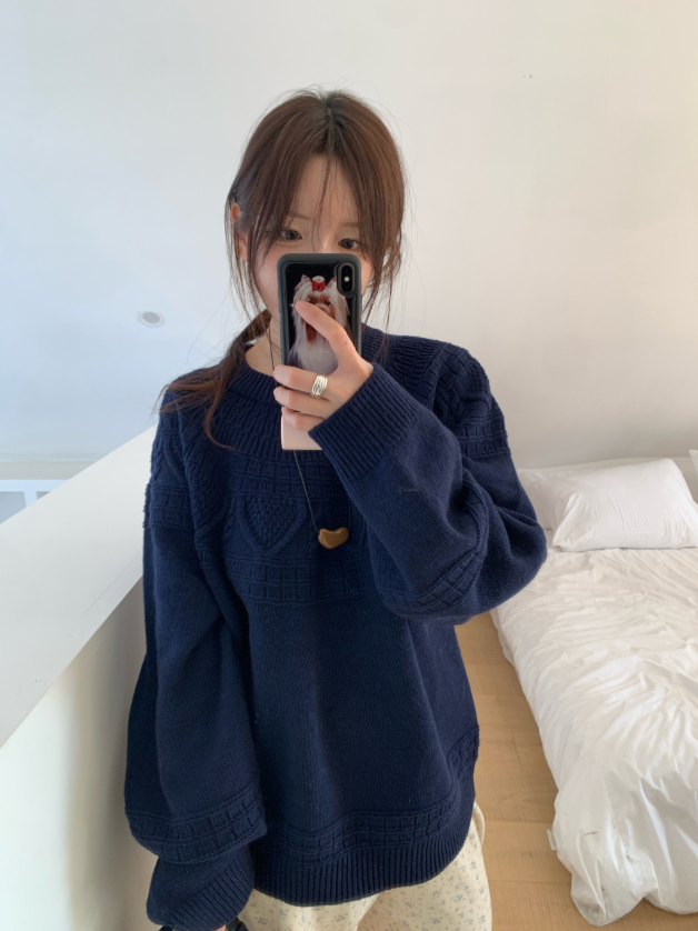howu（ハウユ）の「クージールーズフィットウールジャガードニット（3c）（Tops）」