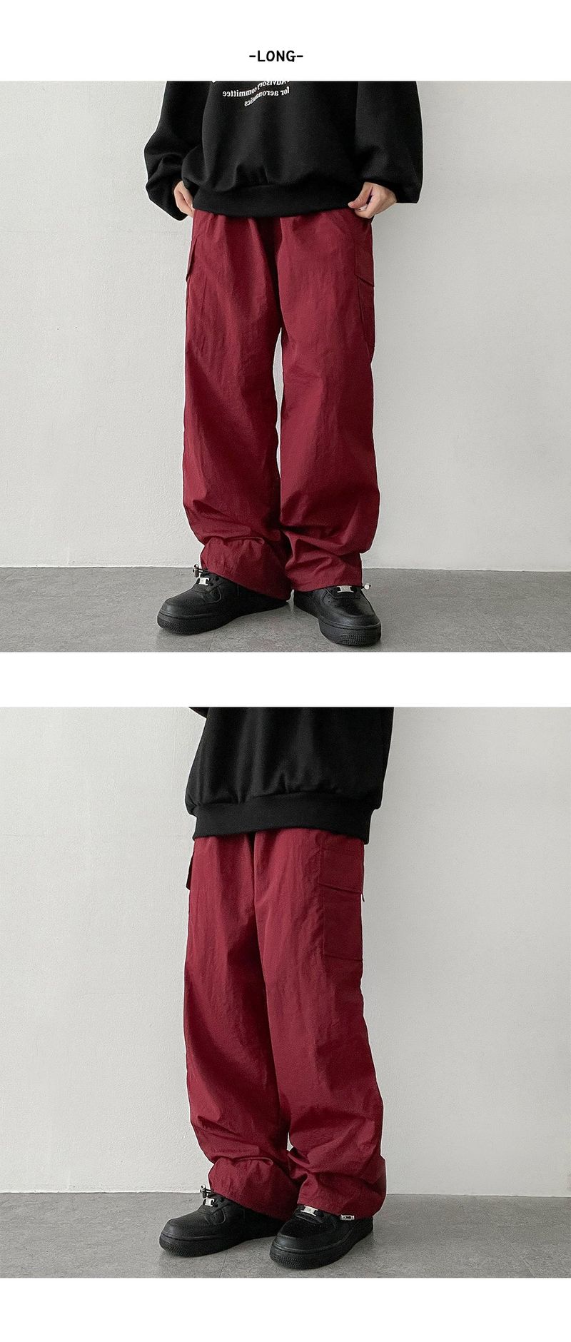 Watch Hem String Cargo Banded Waist Pants