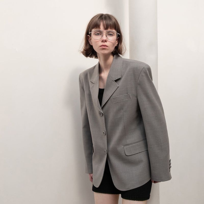 BASIC SINGLE JACKET (GREY)