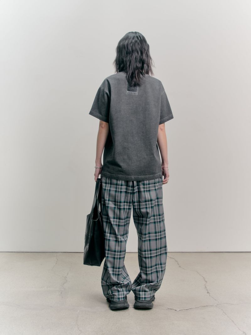 Compatible Check Banding Pants (GRAY)