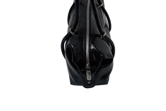 Karl Baguette Leather Shoulder Bag