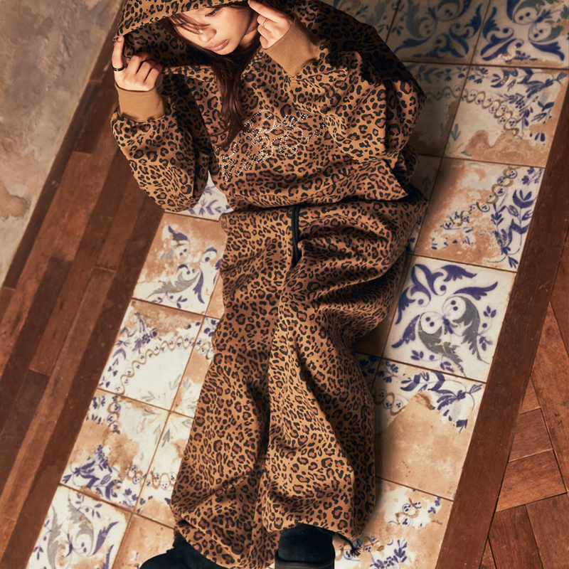 PVO HOTFIX PANTS-LEOPARD