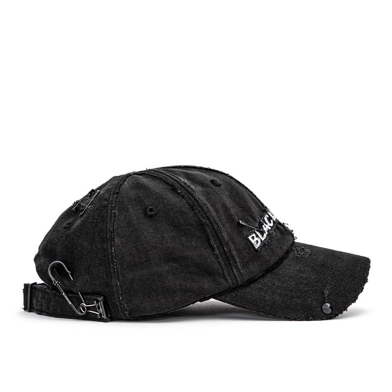 BBD Cross Damage Custom Denim Cap (Black)