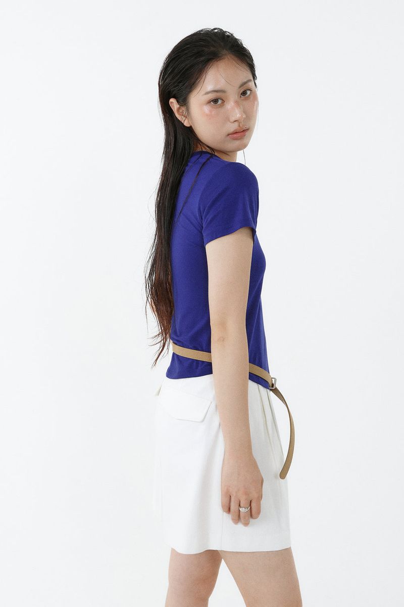 TENCEL PETIT TEE_COBALT