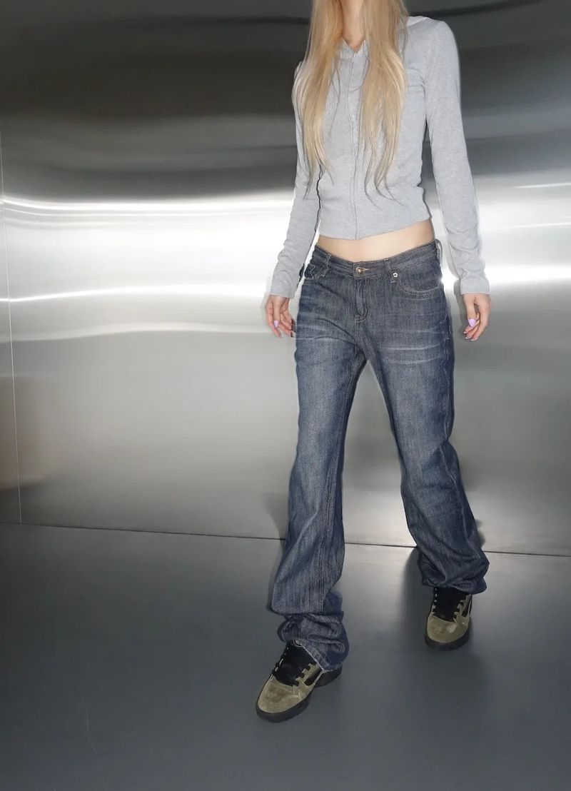 Raw wide Denim