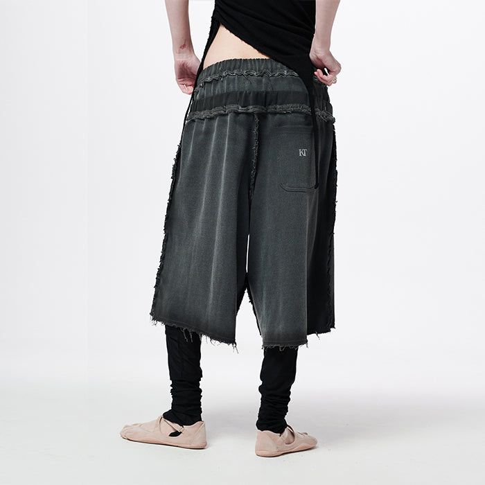 Double Waistband Brushed Shorts