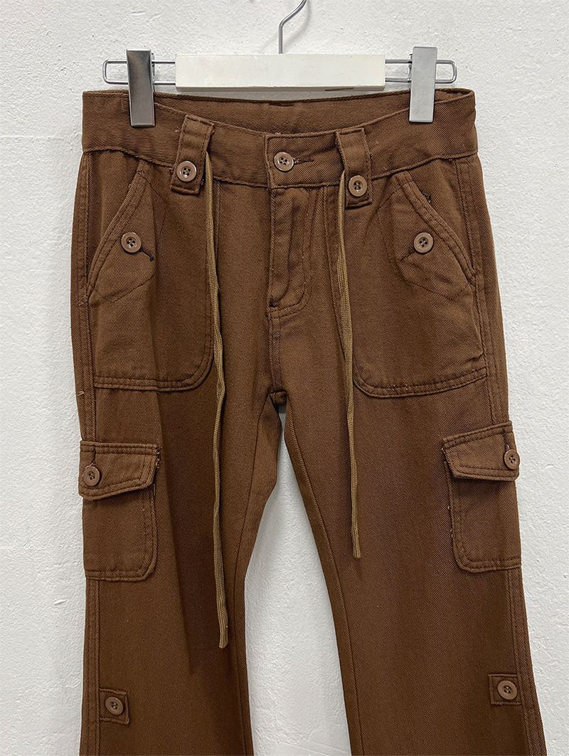 CARGO SLIM BOOTS CUT PANTS (2C)