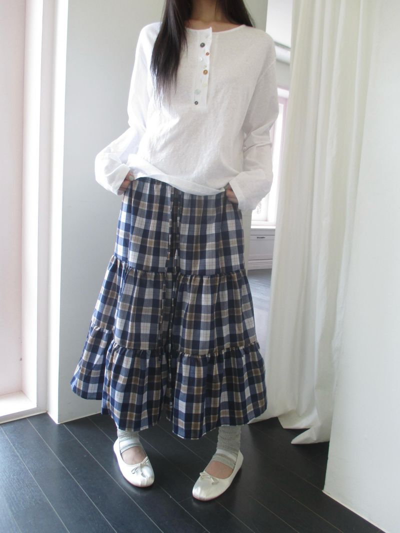 ミックスチェックスカート