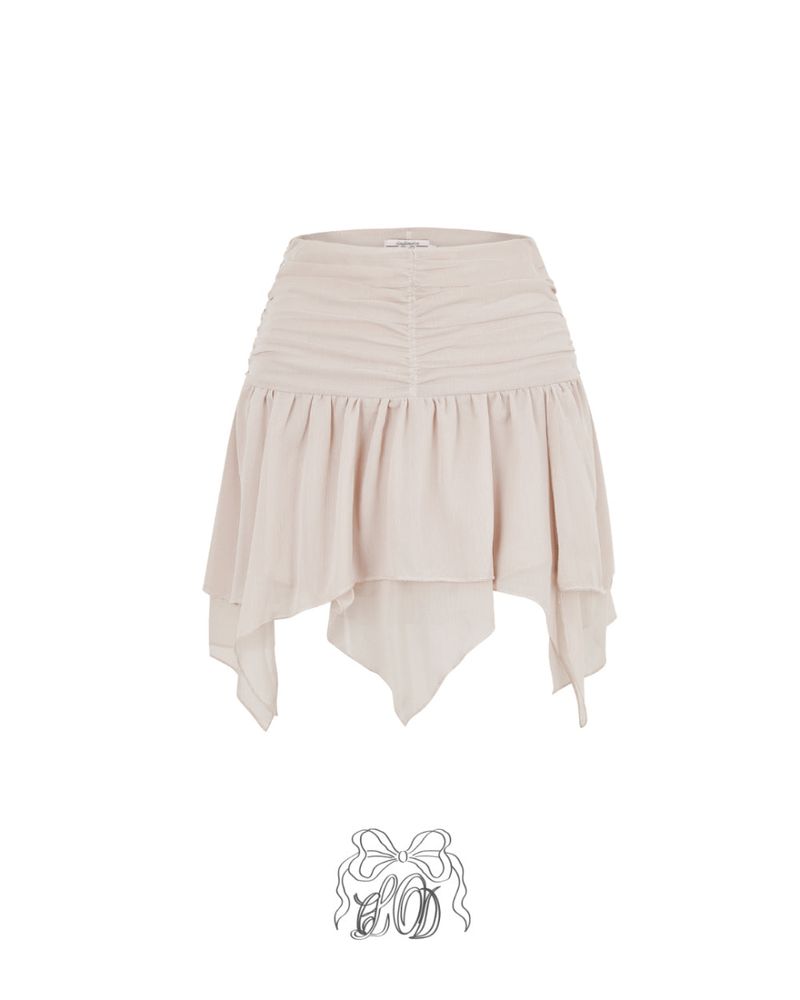 [♡MADE♡ / new] lavendia blur shirring SK