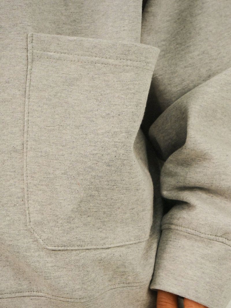 LA Clover Round Zip-up Cotton Cardigan