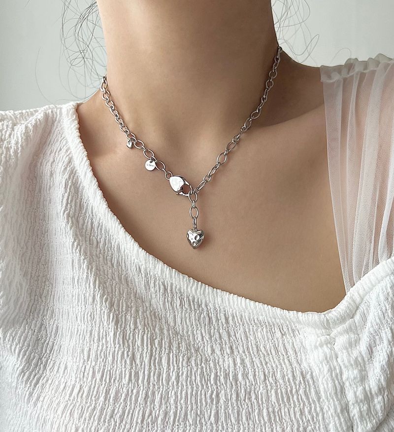 hvv Heart Bold y2k Volume Heart Necklace