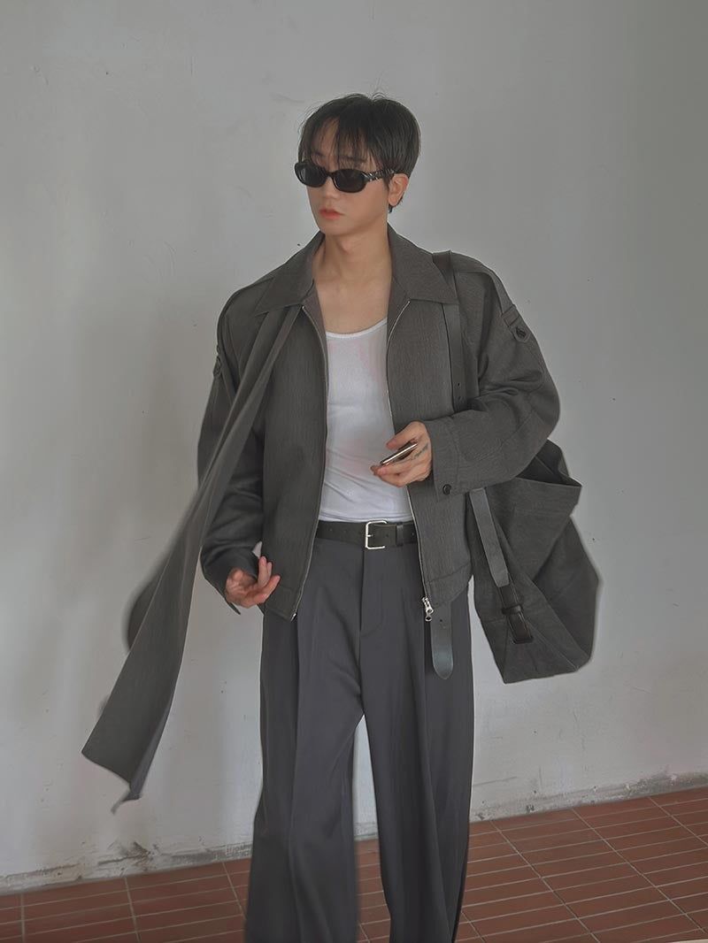 ASCLO Scarf Trench Jacket (2color)