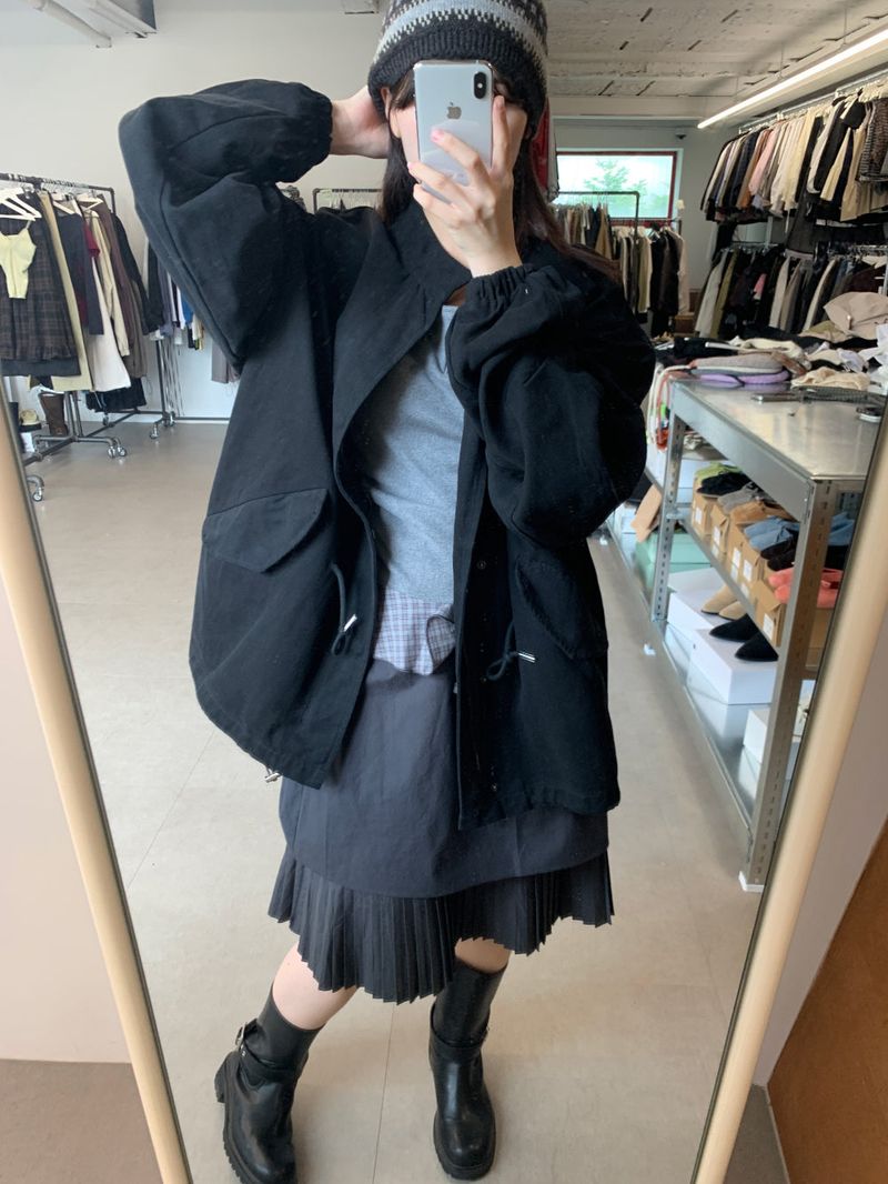 Hachi Layered Pleated Skirt (1color)
