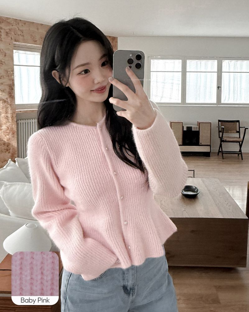 Lepain Angora Knit Cardigan