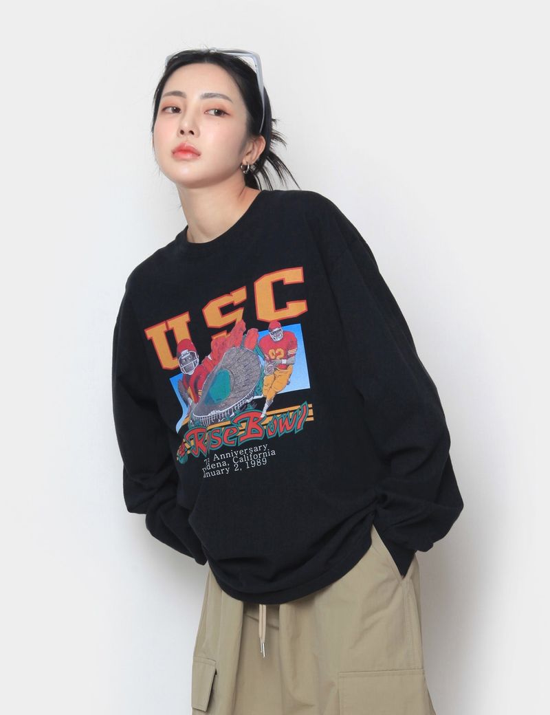 nutellike(ヌテールライク)の「USC Rose Bowl Long-Sleeved T-Shirt(Tops)」