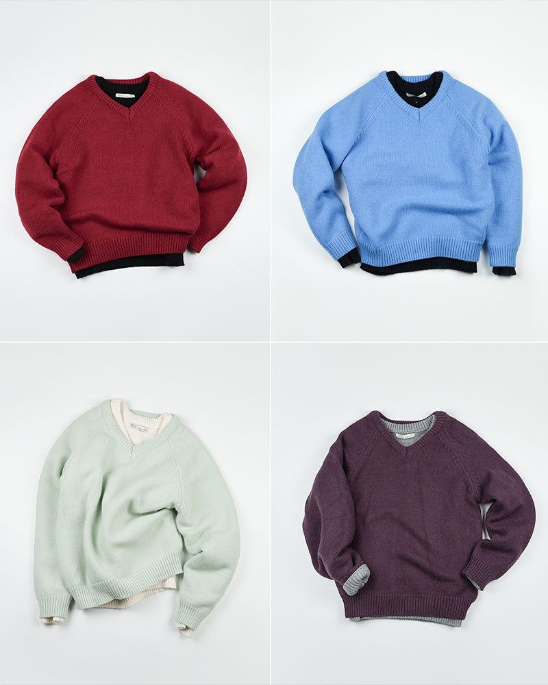 [ORIGINAL] Derr V-Neck Loose-Fit Knit