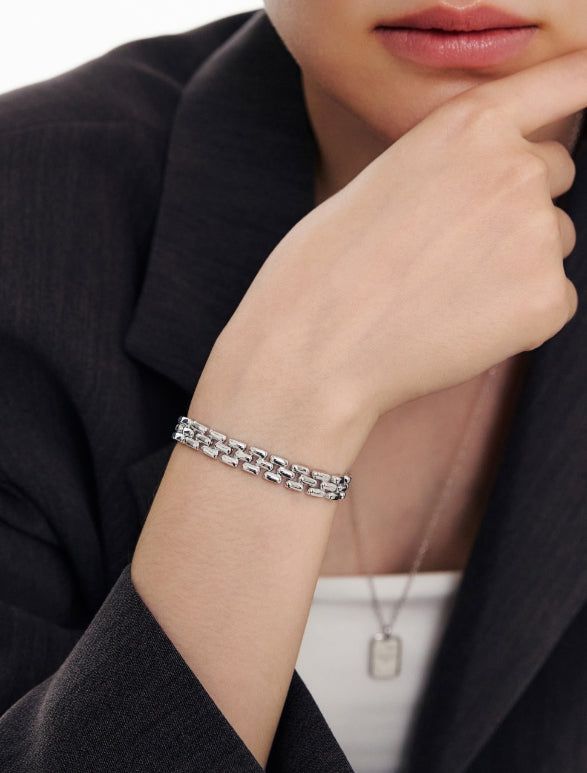 26SS★ [Premium Plating] H-Link AB(W) Chain Bracelet M