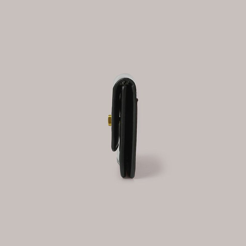Flat Gold Wallet - Black
