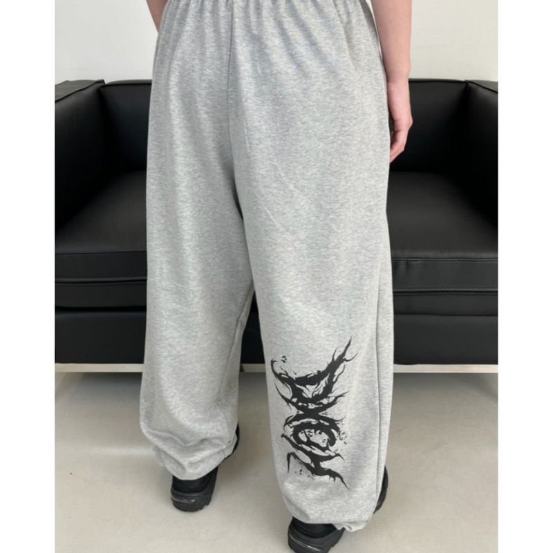 BACK STREET LOGO LONG WIDE PANTS 2COLOR