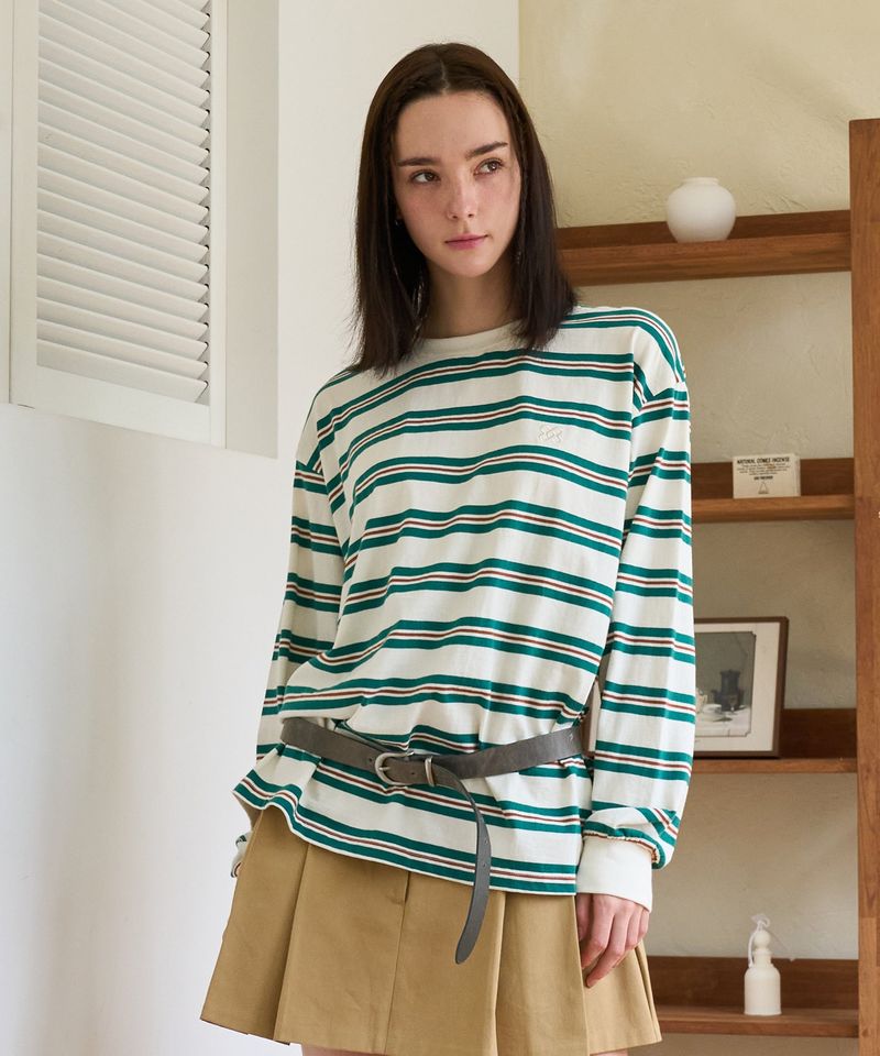 MADPINK（マッドピンク）の「MULTI STRIPE SYMBOL T IVORY（Tops）」