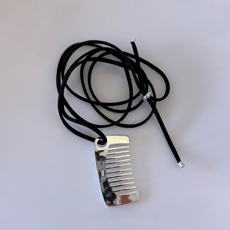 MOSXE（モスクス）の「[925silver] ラージコンボスエードネックレス（アクセサリー）」