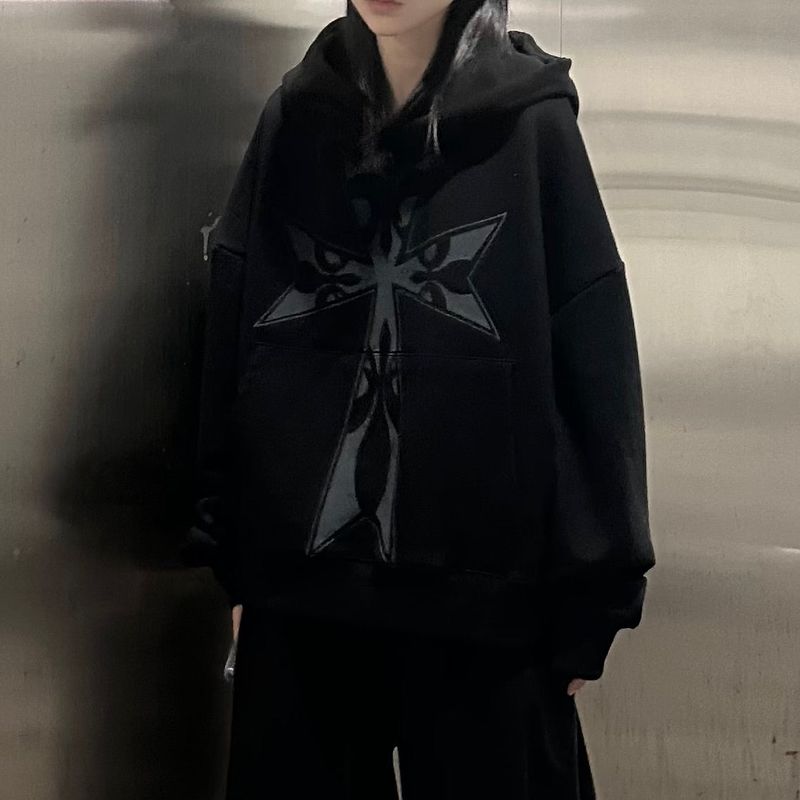 PEARCLAN(ペアクラン)の「big cross cropped hoodie(Tops)」