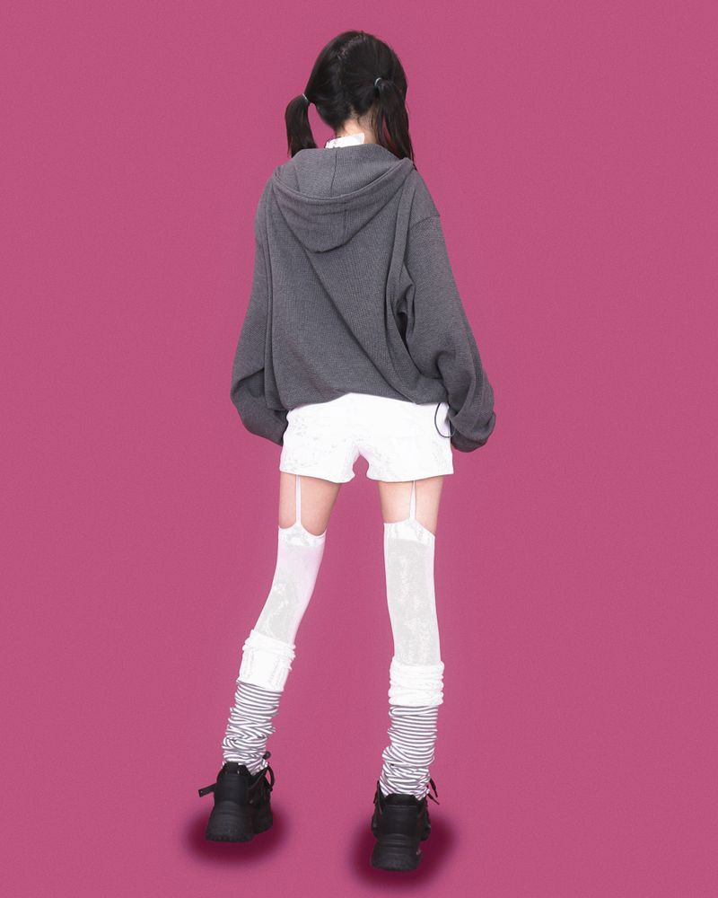 poki striped long leg warmer (2color)