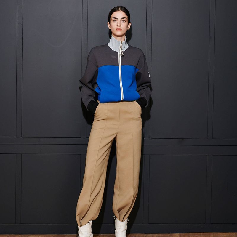  [UNISEX] MARION STRIPE JUMPER, BLUE + GREY