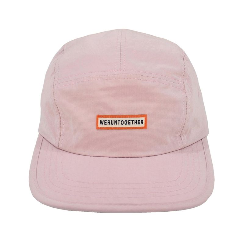 RUNDS(ランド)の「slogan camp cap (pink)(Hats)」