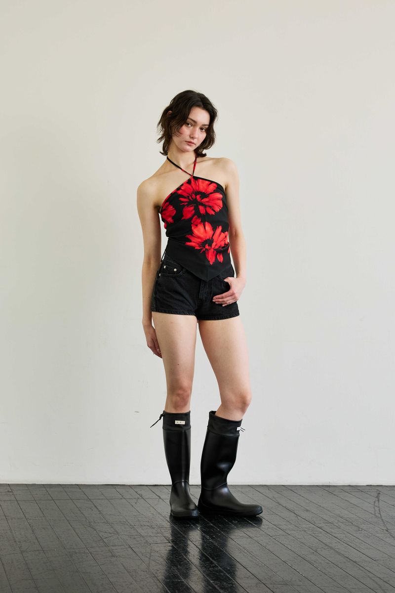  FLUTTER HALTERNECK / RED