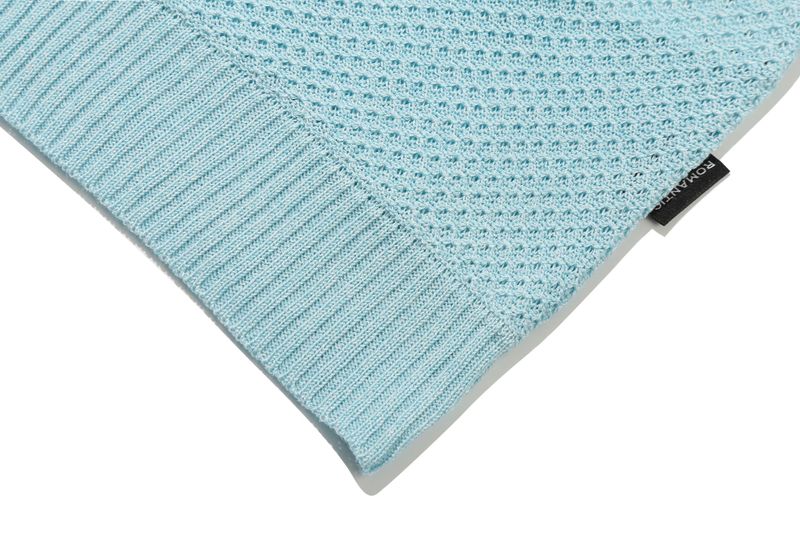 PUNCHING KNIT LONG SLEEVE_SKY BLUE
