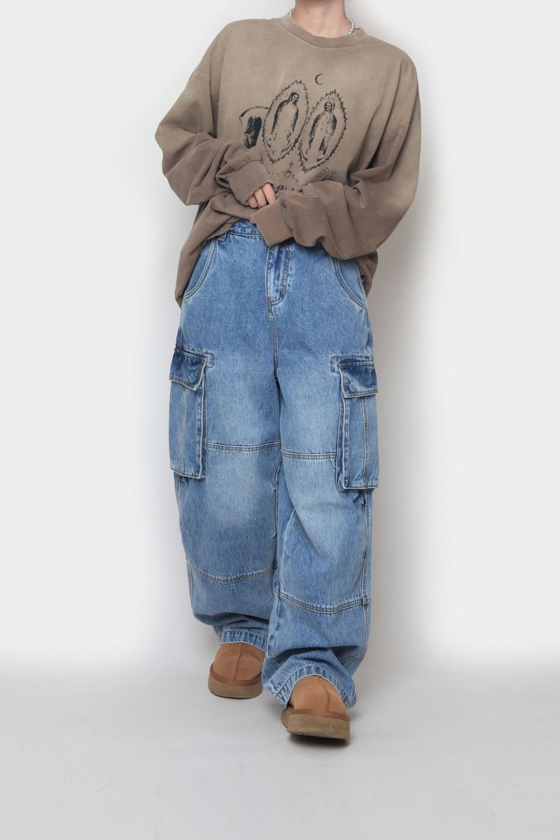 Shadow Washing Long-Sleeved T-Shirt