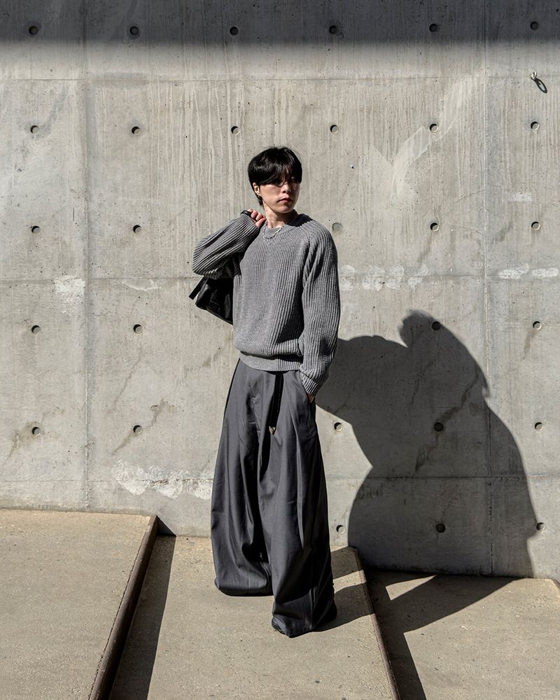 Hild Panel Cropped Hachi Knit