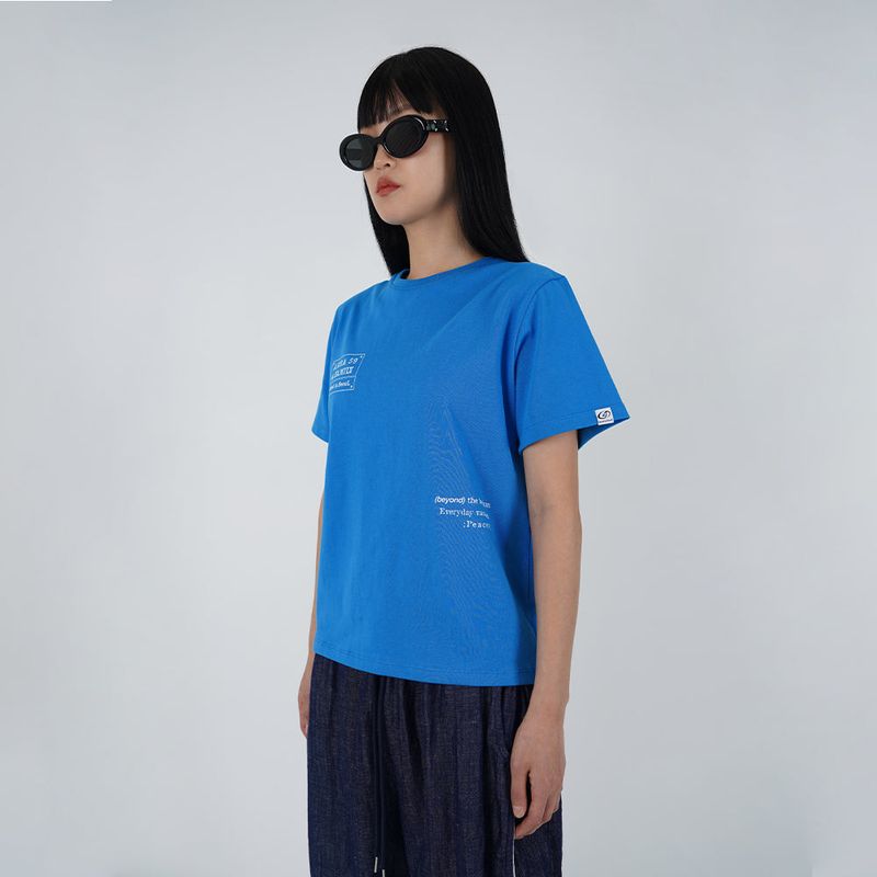 スローガンレギュラーTシャツ
