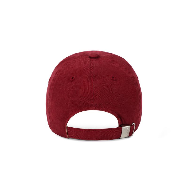 Varzar Logo Over Fit Chino Ball Cap wine