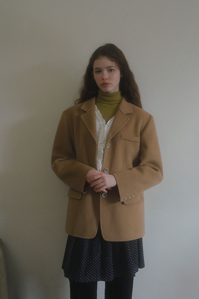 Daddy handmade half coat_camel