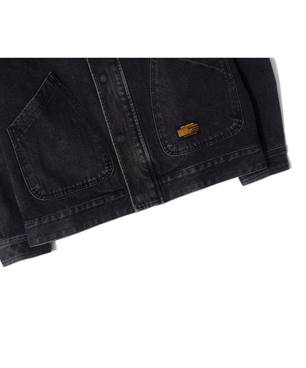 RG Denim Placket Trucker Jacket (Black)