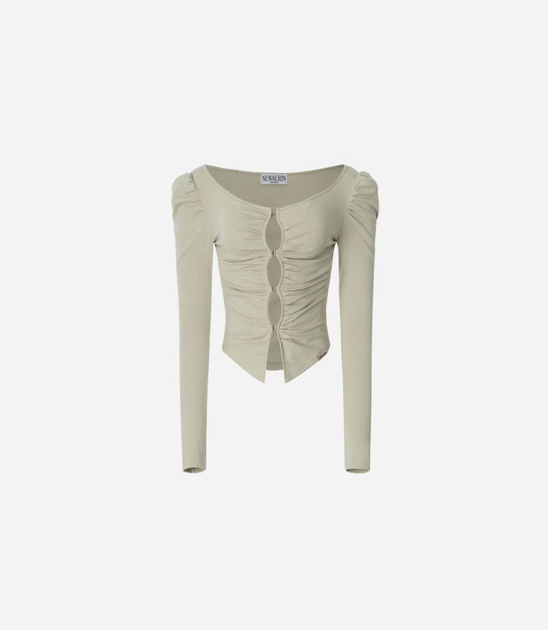 Ruby Shirring Hook Cardigan