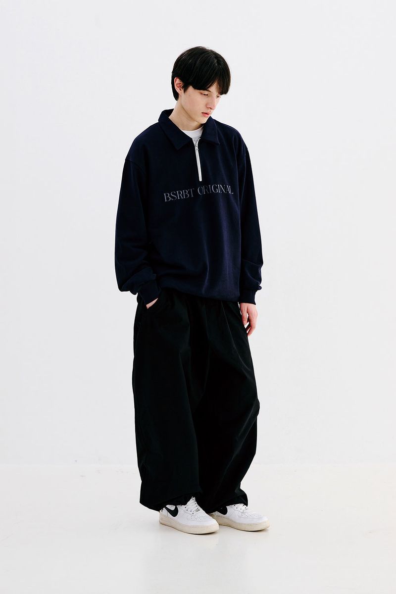 BSRABBIT(ビエスラビット)の「BSRBT OG HALF-ZIP COLLAR SWEATSHIRT(Tops)」