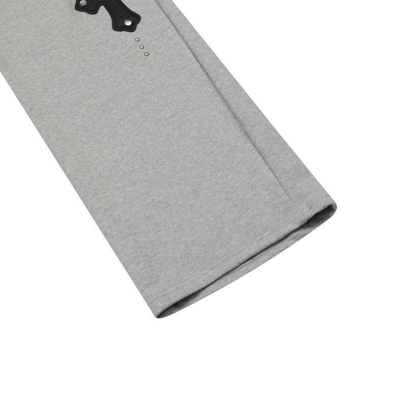 MOEN CROSS LEATHER PATCH SWEAT PANTS UNISEX (2Color)